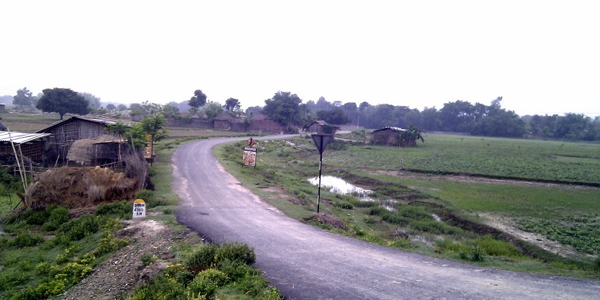 The peaceful location of Jalalgarh Fort in Bihar—One of the best places to visit
