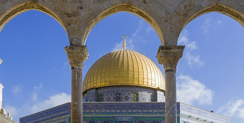 Sacred Jerusalem Temple on Temple Mount with rich historical significance