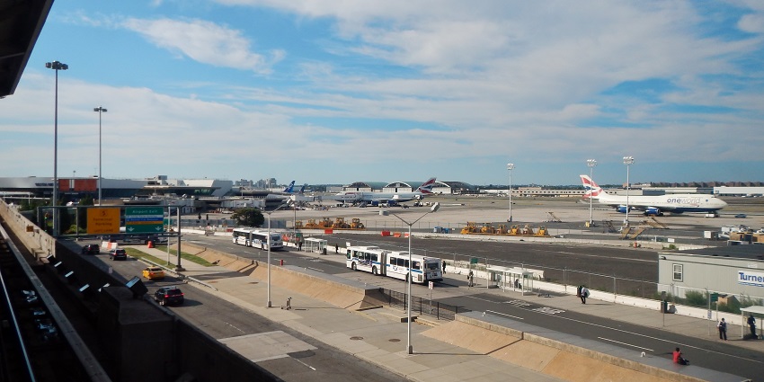 An image of John F. Kennedy International Airport in the USA.