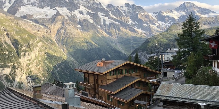 Stunning mountain view in the Jungfrau Region, a top destination in Switzerland