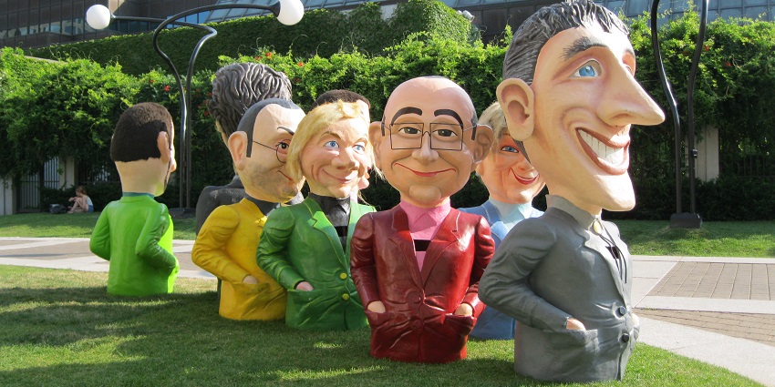 An image representing Quebec comedians during the Just for Laughs festival in Montreal.