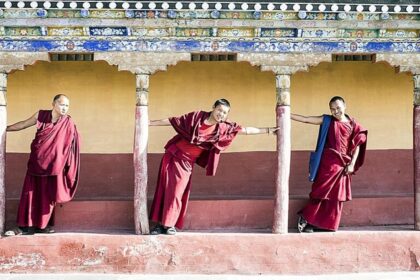 A view of Kalachakra Monastery, an excellent destination for the spiritual sojourner, rendering a peaceful retreat.