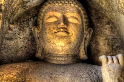 An image of Kanheri Buddhist Caves Mumbai inside Sanjay Gandhi National Park, Mumbai