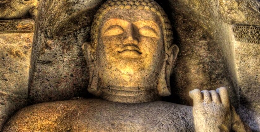 An image of Kanheri Buddhist Caves Mumbai inside Sanjay Gandhi National Park, Mumbai