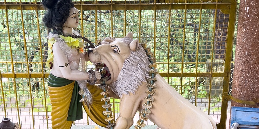 Image from the temple in the Kanvashram, Kotdwara, Uttarakhand
