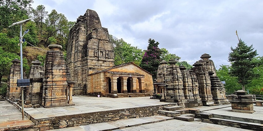 Scenic image of the beautiful Katarmal Sun Temple in Uttarakhand