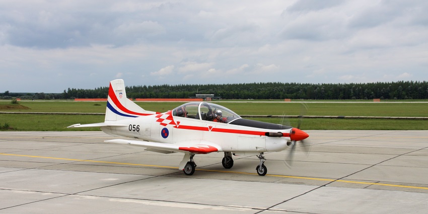 A picture of Kecskemét Air Base, a dual-use military and civilian airport.