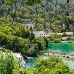 An image of the breathtaking Krka National Park activities, showcasing its waterfalls.