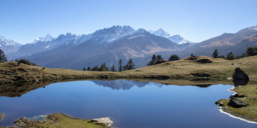 Kuari Pass is a challenging trek that offers stunning views of the Himalayan ranges.