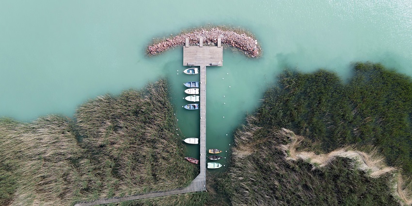 A picture of Lake Balaton, which is one of the best places to visit in Hungary.
