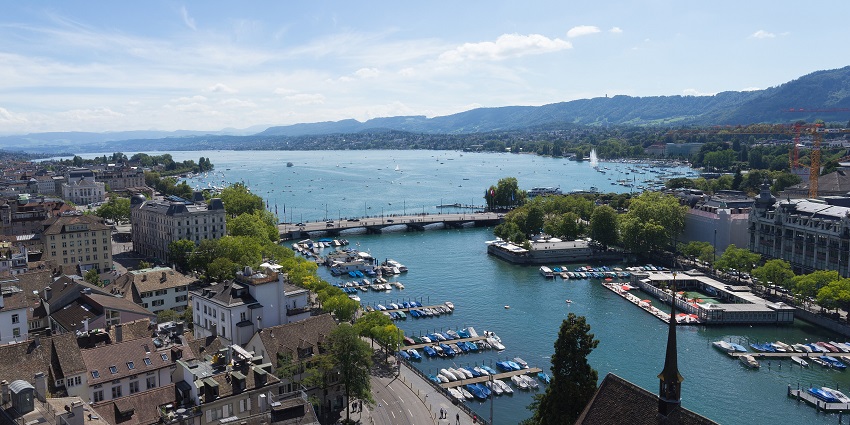 Lake Zurich’s scenic views make it one of the most peaceful places to visit in Zurich.