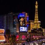 An amazing view of one of the popular Las Vegas music festivals at night