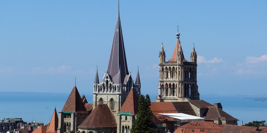 Scenic cityscape of Lausanne, a cultural place to visit in Switzerland