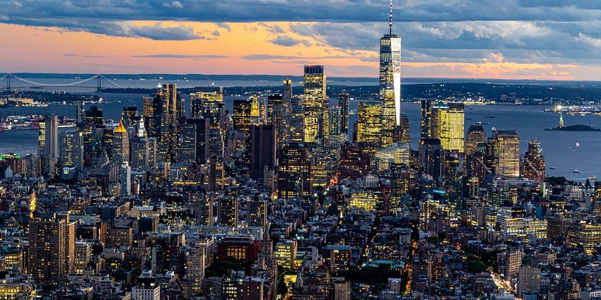 View from Le Bain, displaying the glamorous nightlife in New York.