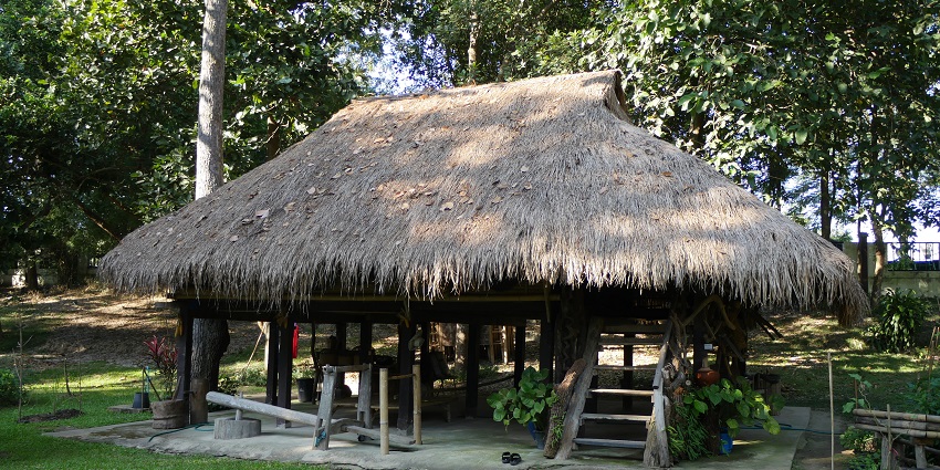 Botanical garden with medicinal plants at Prachin Konkan Museum in Ganpatipule.