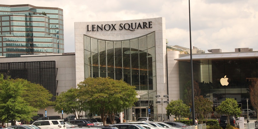 An image of a luxurious shopping experience at Lenox Square, one of the popular places for shopping in Atlanta.