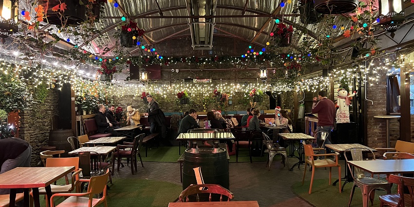 A picture of Letná Beer Garden, the nightlife spot with city views and ambience.