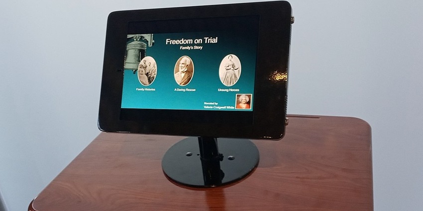 Freedom on Trial exhibit at the Liberty Bell Center.