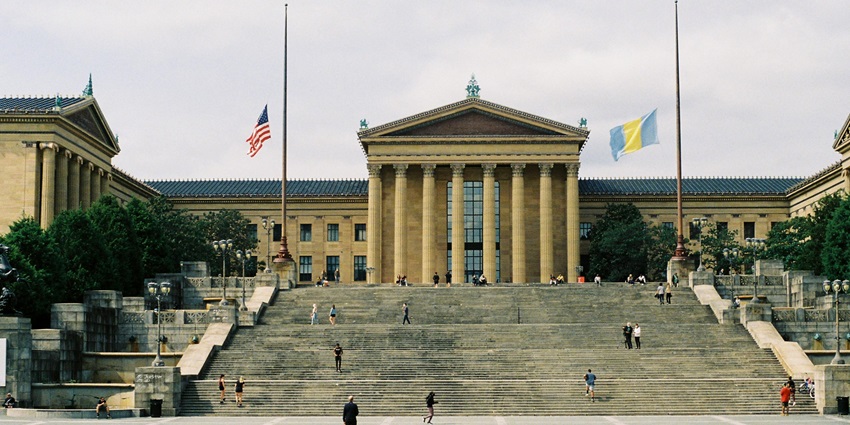 Philadelphia Museum of Art location view featuring its iconic steps.