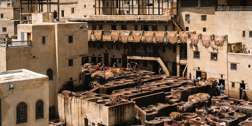 Fez, located in the north-central region of Morocco, is the third-largest city in the country.