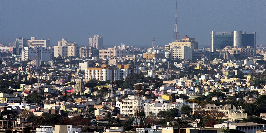 Skyline of the vibrant city that blends in culture and history.
