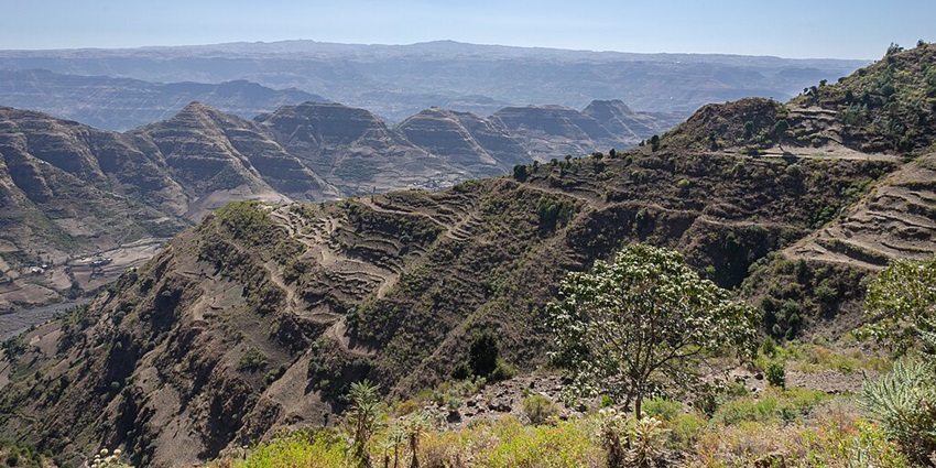 Picturesque view of Great Rift Valley and the surrounding green landscape