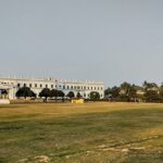 View of the Madina Mosque, with its stunning architectural features and tranquil surroundings.