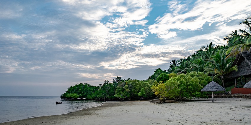 A serene beach at Mafia Island, an off-beat island off the coast of mainland Tanzania