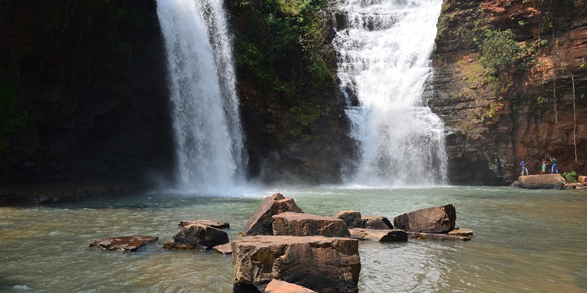Foam-like water at Tirathgarh in Kanger Valley National Park, Chhattisgarh
