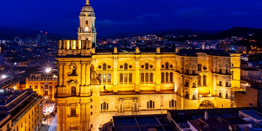 Stunning Renaissance-style cathedral with intricate facades, featured in Malaga city guide