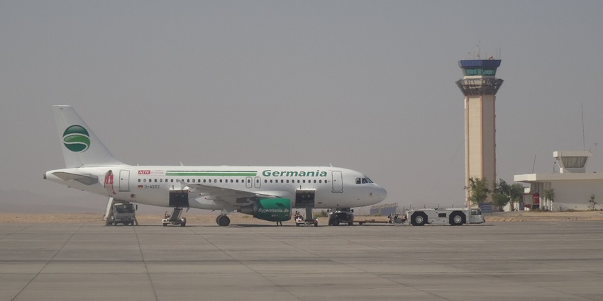 Image of Airport International Marsa Alam Egypte during day time view