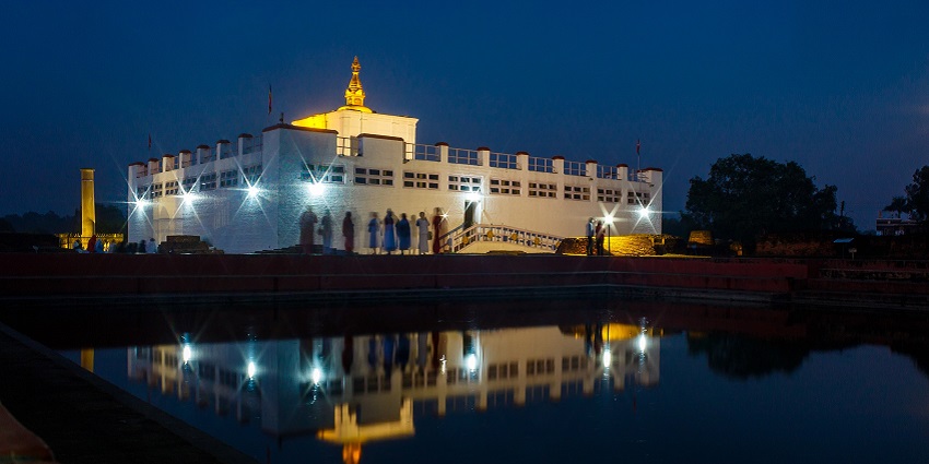 Maya Devi Temple is an ancient Buddhist temple situated at the World Heritage Site of Lumbini