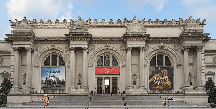 An image of the Metropolitan Museum of Art, housing a vast collection of art and artefacts.