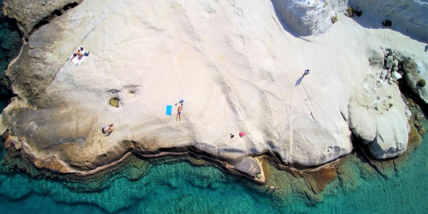 The spectacular Milos Island, visited by enormous number of people annually.