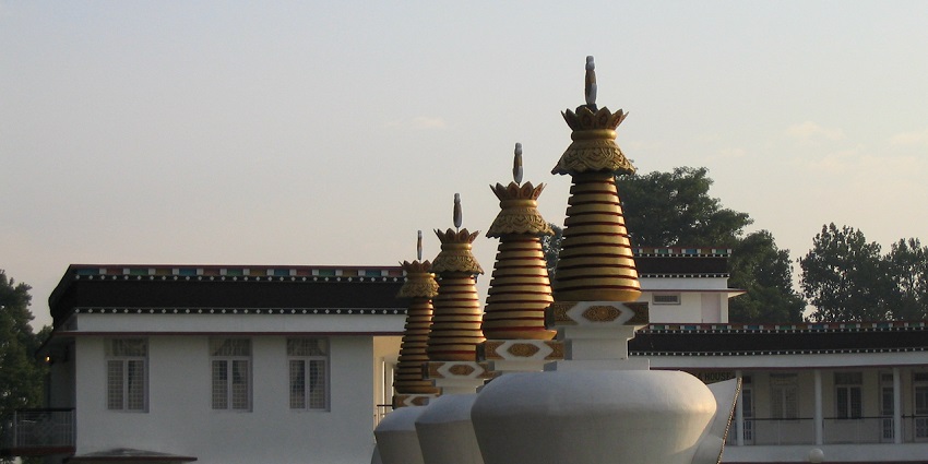 Mindrolling Monastery has dense gardens for reflection and relaxation.
