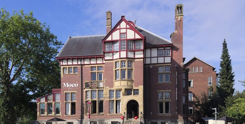 Visit the beautiful piece of art in Amsterdam, the Moco museum, Amsterdam, Netherlands.