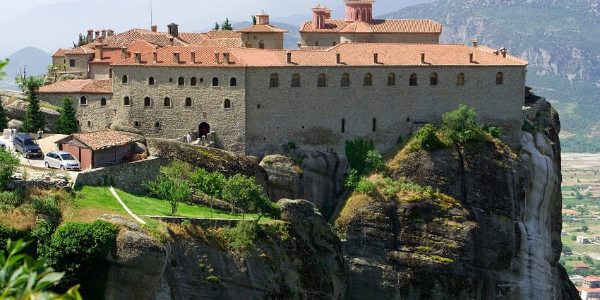 Beautiful snapshot of the iconic Moni Agio Stefano, Meteora, Greece