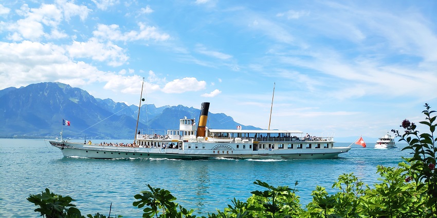 The scenic lakeside of Montreux, popular among places to visit in Switzerland