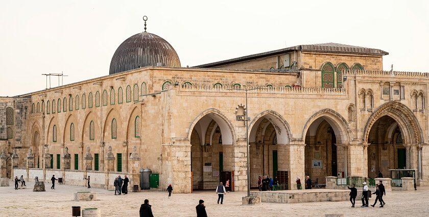 The Al Aqsa Mosque is a well-known mosque in Israel that showcases Islamic heritage, art, and devotion.