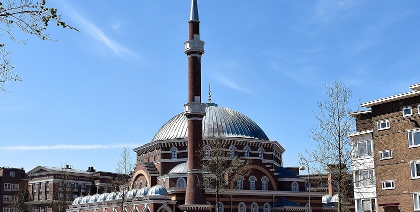 A view of the Westermoskee or Ayasofya Camii - among the mosques in Netherlands.