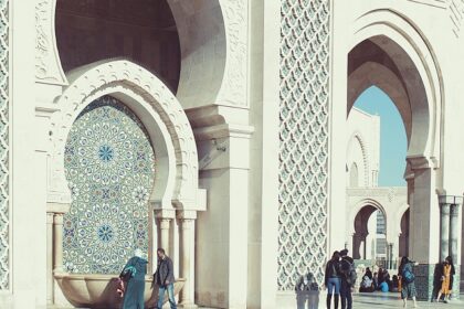 A view of the diversity of mosques reflects a blend of Swiss and Islamic architecture.