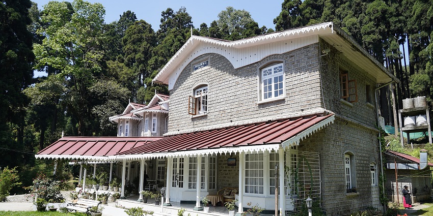 Mukteshwar Inspection Bungalow, a colonial-era structure that exudes old-world charm.