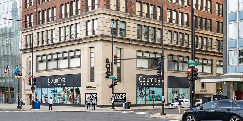 An exterior view of the Museum of Contemporary Photography, one of the best art museums in Illinois