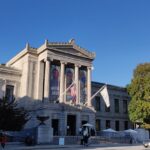 An image of the exterior view of the Museum of Fine Arts in Boston