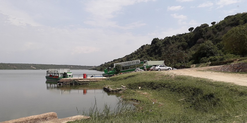 The viewpoint inside the Elizabeth National Park in Uganda is called the Mweya Peninsula.