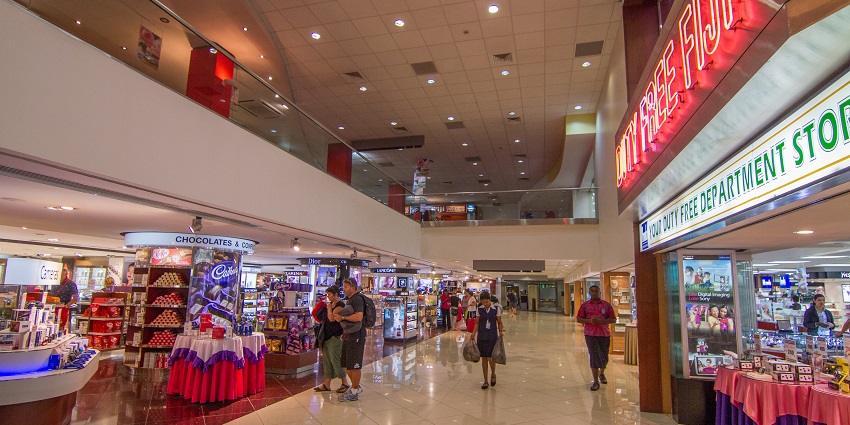 An image showing the interior of the Nadi International Airport, a famous airport in Fiji