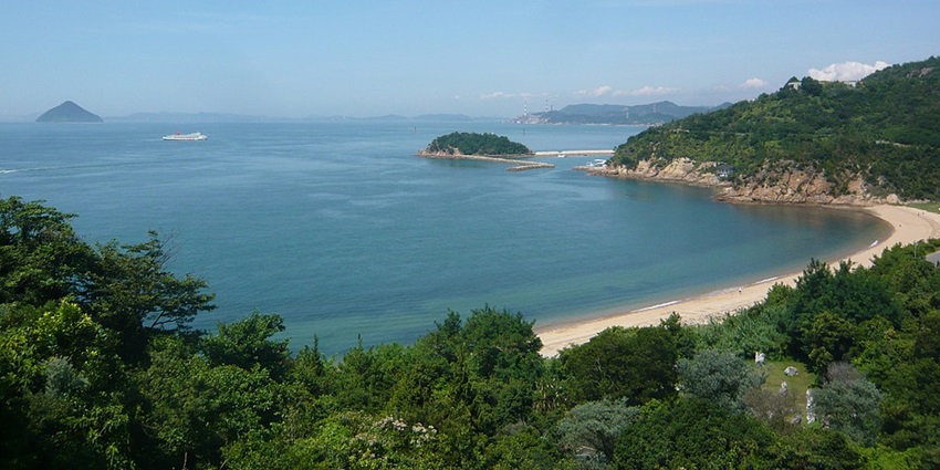 Naoshima Island offers soft sand and tranquil waters, among the best beaches in Japan.