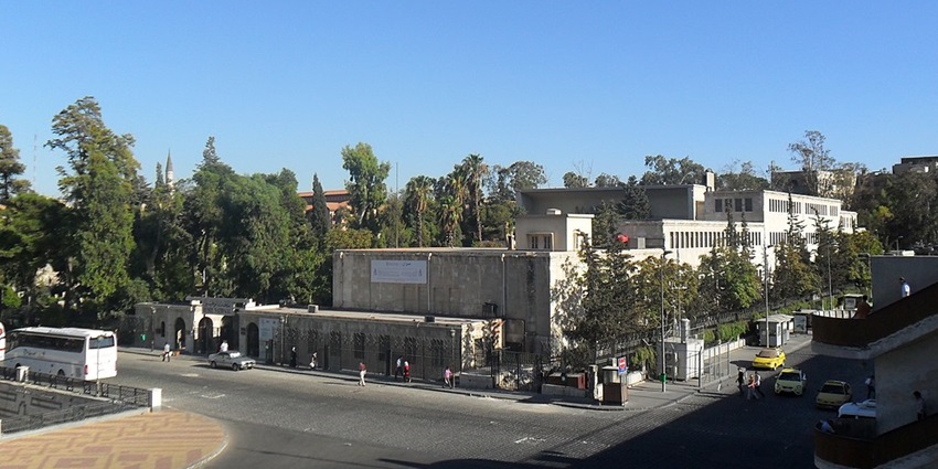 Image of National Museum of Damascus in Syria has beautiful architecture
