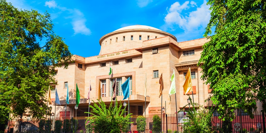 A glimpse of the iconic National Museum, a major tourist attraction of the region.