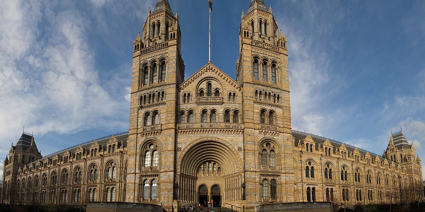 An image of the Natural History Museum at Cromwell Road, South Kensington, London.